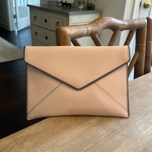 Rebecca Minkoff blush pink clutch